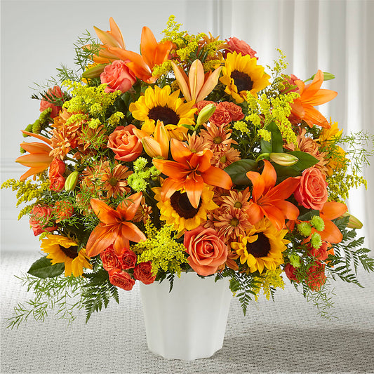 Harvest Thoughts Floor Basket – BERMAN'S FLOWERS, Kingsburg CA