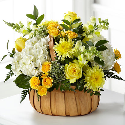 Rustic Remembrance Basket – BERMAN'S FLOWERS, Kingsburg CA