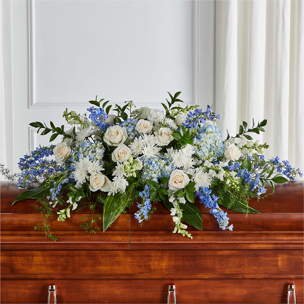 Timeless Essence Casket Spray – BERMAN'S FLOWERS, Kingsburg CA