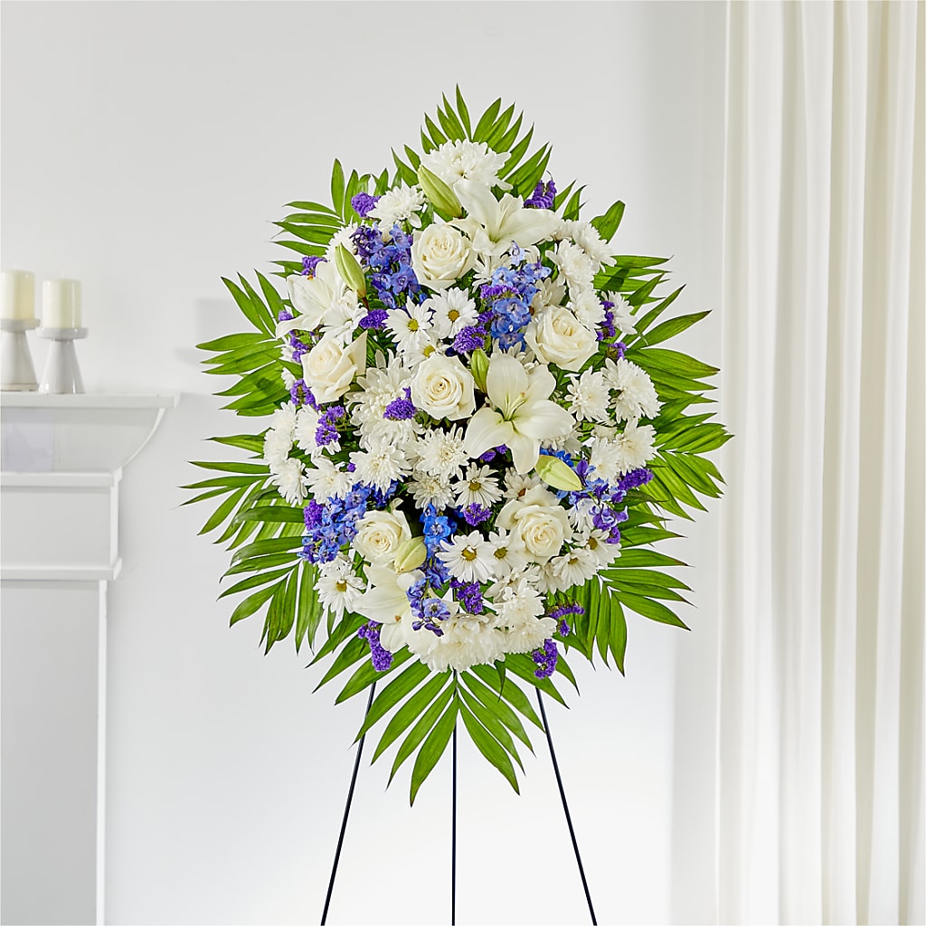 At Rest Standing Spray – BERMAN'S FLOWERS, Kingsburg CA