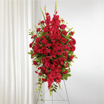 From the Heart Standing Spray – BERMAN'S FLOWERS, Kingsburg CA