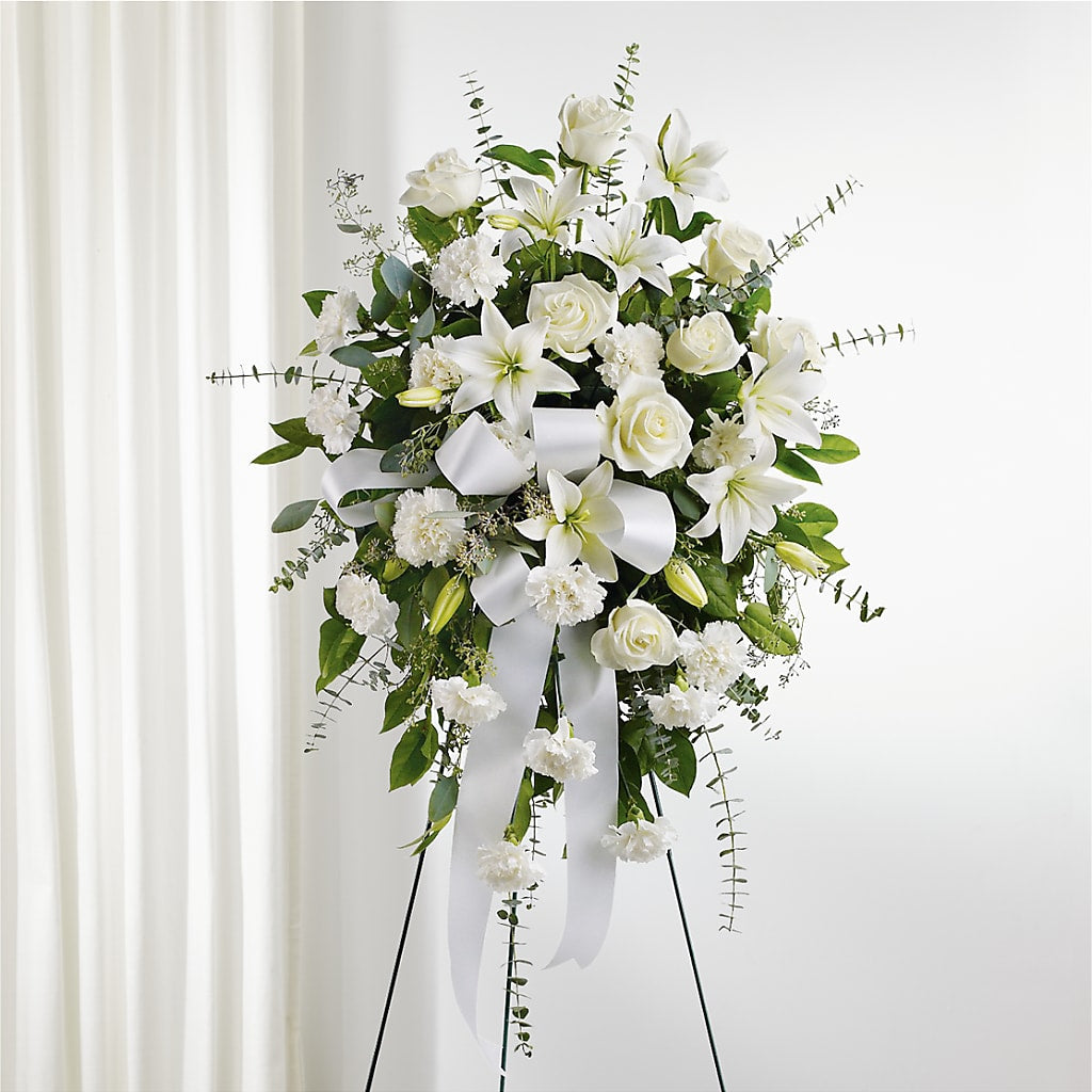 With Care Standing Spray – BERMAN'S FLOWERS, Kingsburg CA