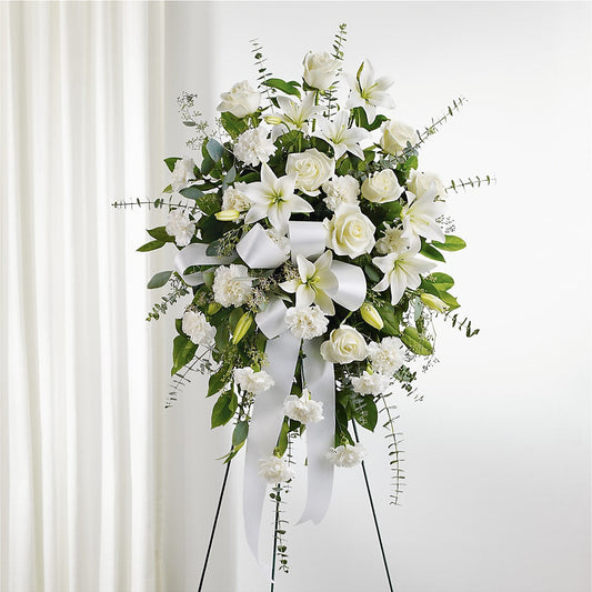 With Care Standing Spray – BERMAN'S FLOWERS, Kingsburg CA