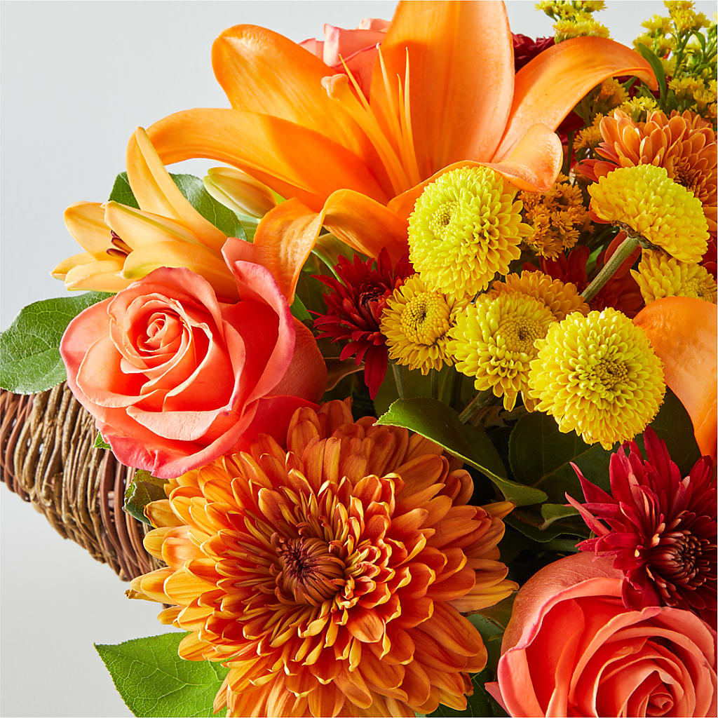 Bouquet of Blessings Cornucopia – BERMAN'S FLOWERS, Kingsburg CA