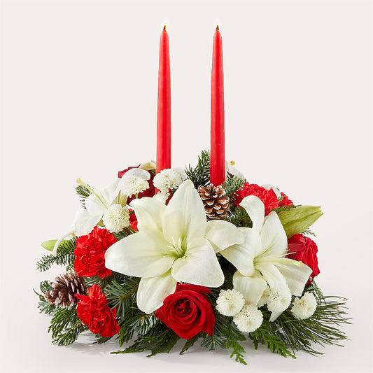 Seasonal Festivities Centerpiece – BERMAN'S FLOWERS, Kingsburg CA