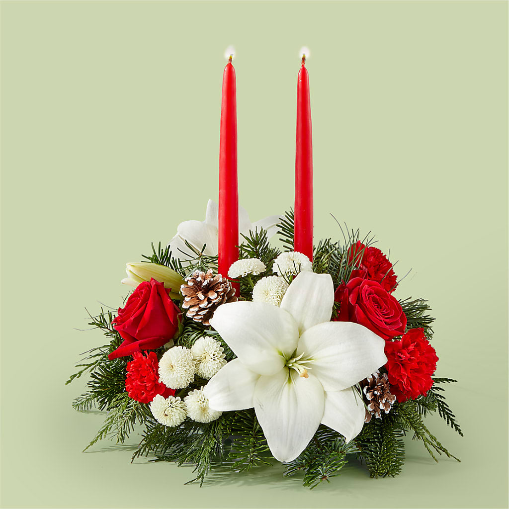 Seasonal Festivities Centerpiece – BERMAN'S FLOWERS, Kingsburg CA