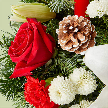 Seasonal Festivities Centerpiece – BERMAN'S FLOWERS, Kingsburg CA
