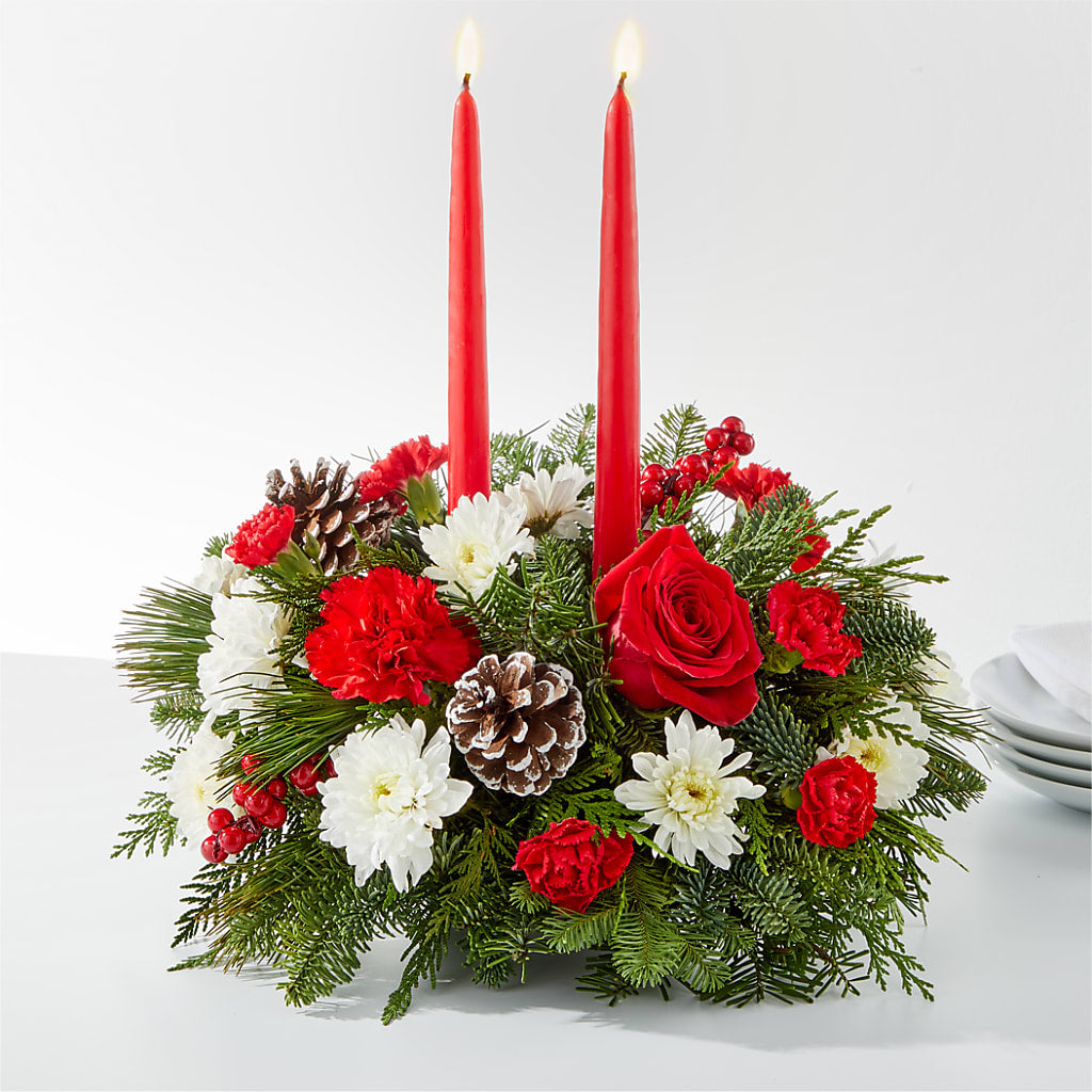 Holiday Soiree Centerpiece – BERMAN'S FLOWERS, Kingsburg CA