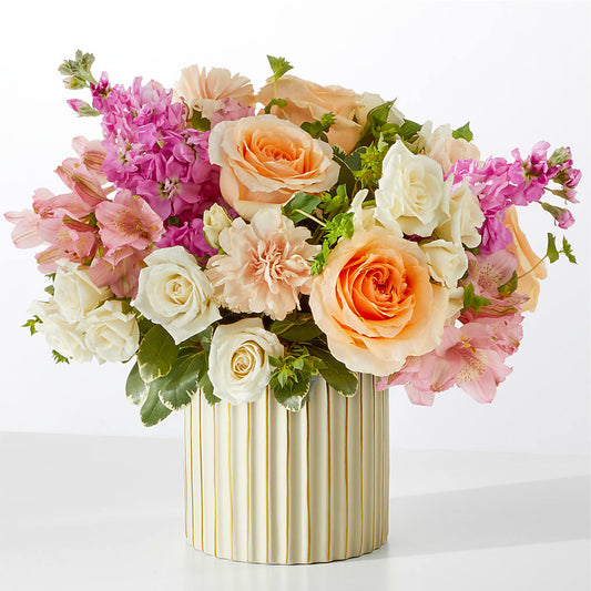 Paradise Bouquet with Ivory Vase – BERMAN'S FLOWERS, Kingsburg CA