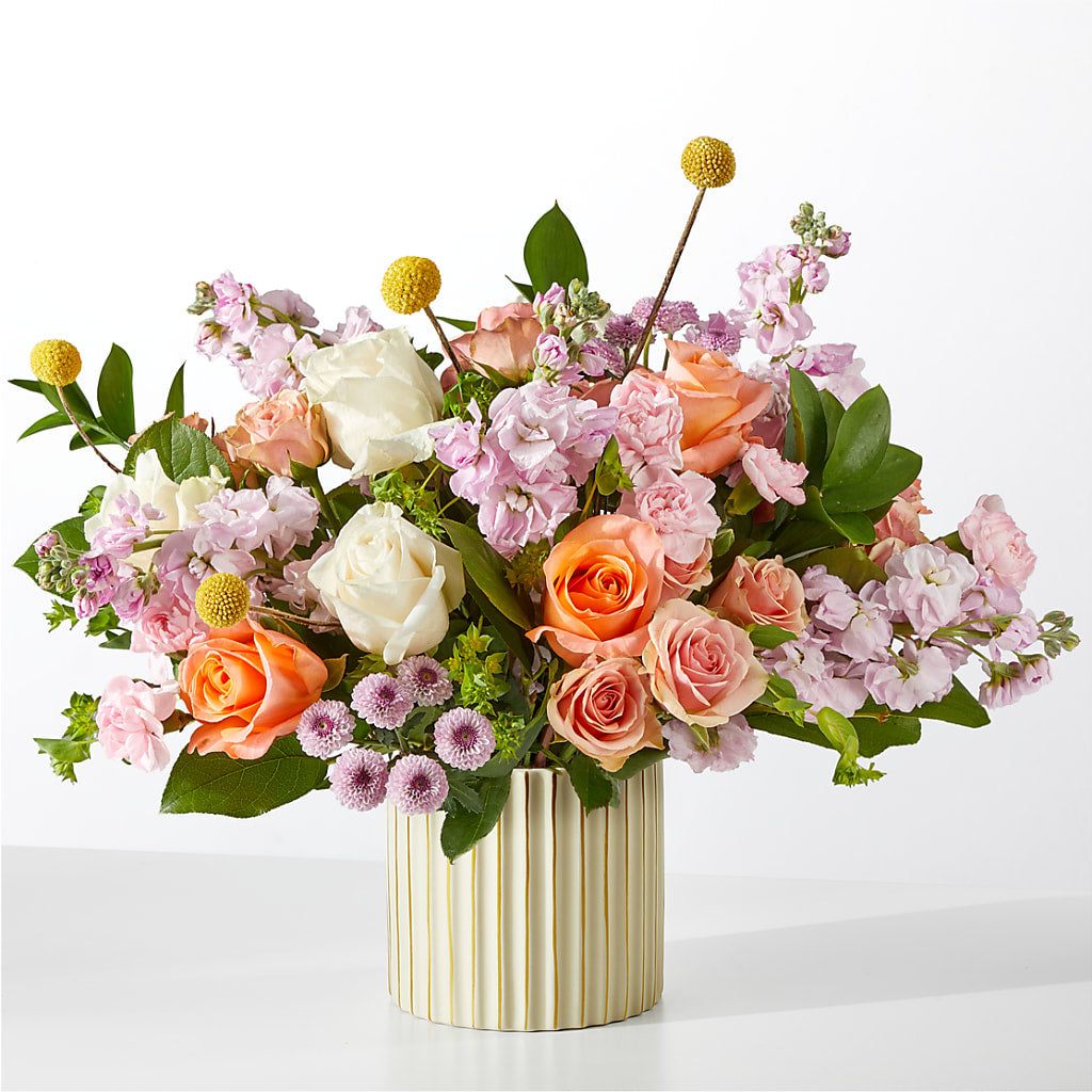 French Market Bouquet with Ivory Vase – BERMAN'S FLOWERS, Kingsburg CA