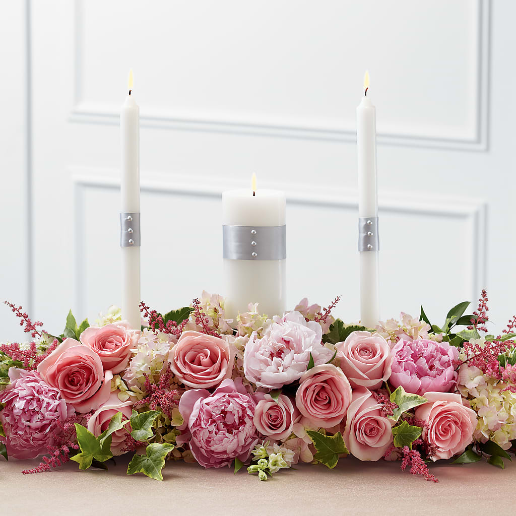 Worldwide Romance Unity Candle Arrangement – BERMAN'S FLOWERS, Kingsburg CA