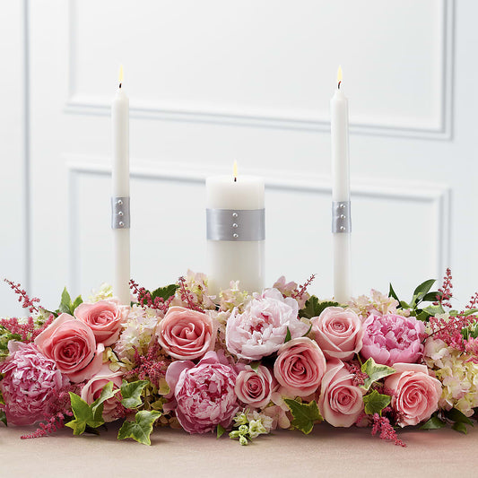 Worldwide Romance Unity Candle Arrangement – BERMAN'S FLOWERS, Kingsburg CA