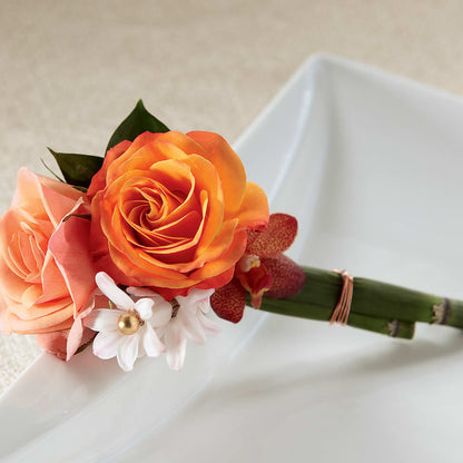 Sunset Dream Boutonniere – BERMAN'S FLOWERS, Kingsburg CA