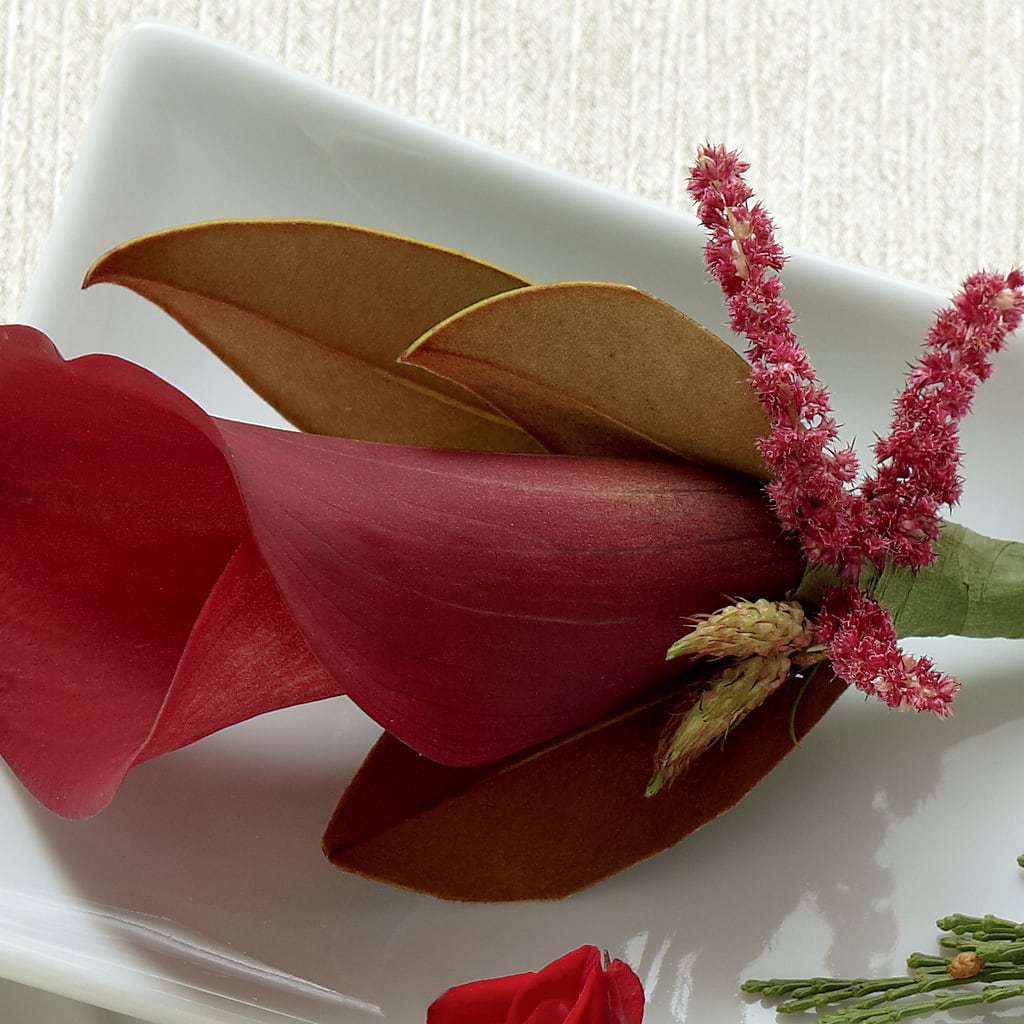 Red Calla Boutonniere – BERMAN'S FLOWERS, Kingsburg CA
