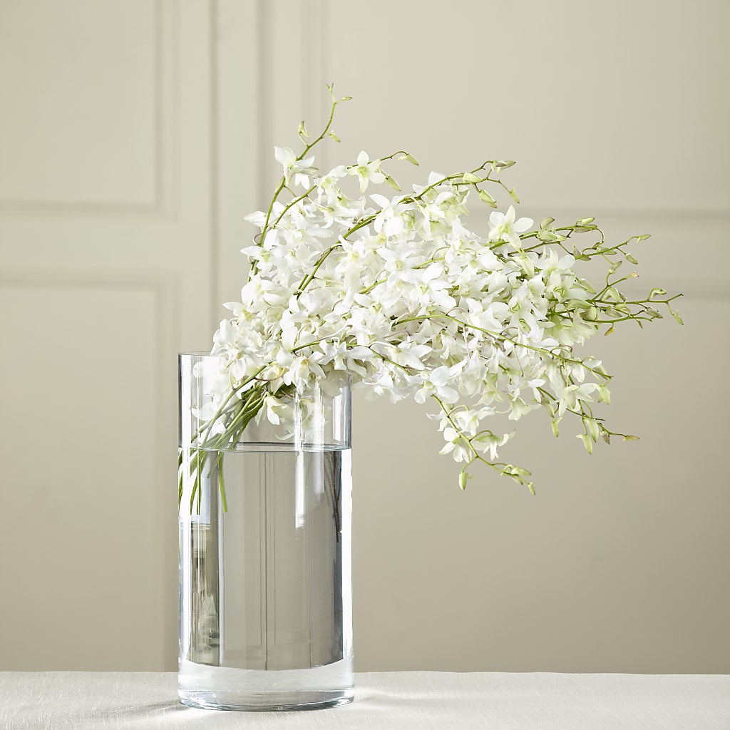 White Dendrobium Bouquet – BERMAN'S FLOWERS, Kingsburg CA